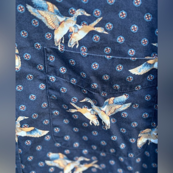 Natural Issue Duck Print Button Down Shirt Men’s 2XLT - Picture 3 of 8